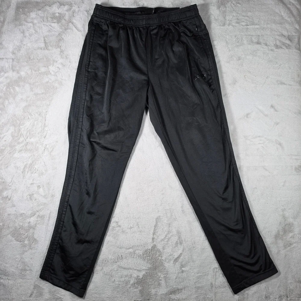 adidas Track Pants Mens XL Black 3-Stripe‎ Athletic Activewear Loungewear
